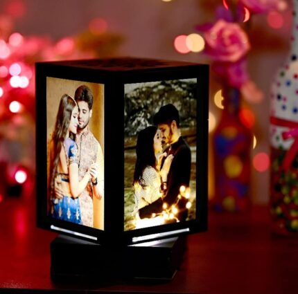 Rotating LED Photo Lamp – Personalized Spinning Memory Light
