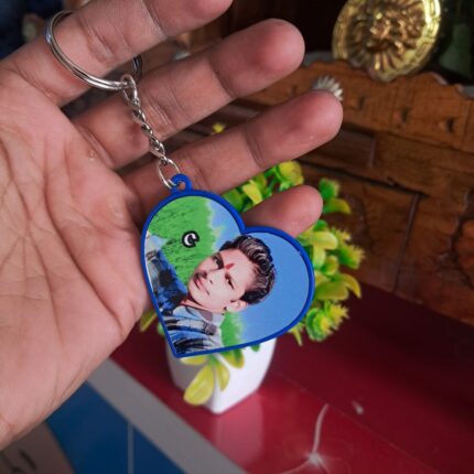 heart shape -Photo-Keychain Personalized keychain online Custom photo keychain Rectangle shape keychain Single side keychain print Double side keychain printing Custom gift keychain Buy keychain with photo