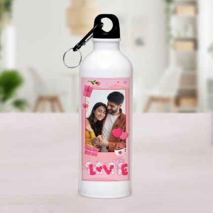 Personalized Printed Water Bottle – Custom Name & Photo Bottle 600ml